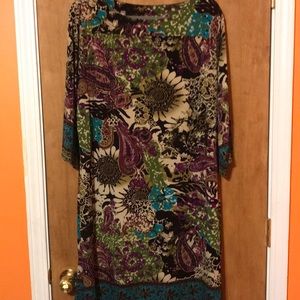 Plus Size Multi colored dress